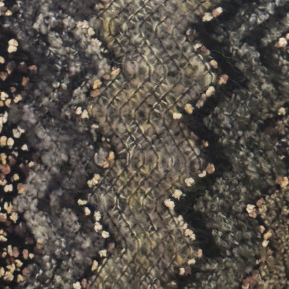 Canvasbacks Textured Knit Belted Cardigan Jacket – Gray/Black Pattern | Size: S - Picture 6 of 9